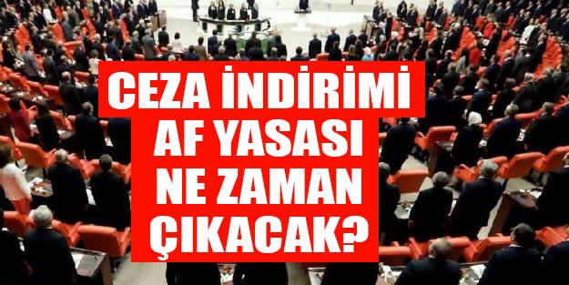 Af ceza indirimi ne zaman çıkacak? Genel af yasası ne zaman çıkacak? Şartlı tahliye ile kimler cezaevinden çıkacak?