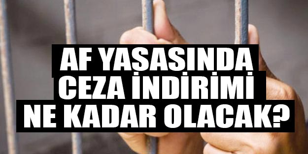 Af yasasında ceza indirimi ne kadar olacak?