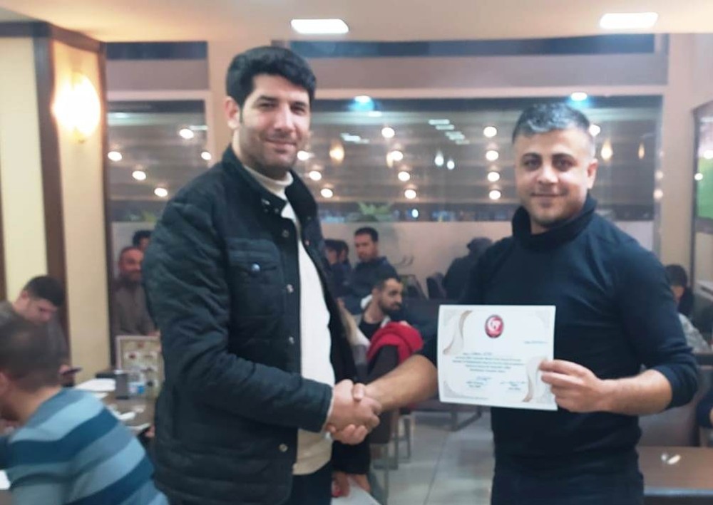 AFAD Diyarbakır ekibine teşekkür belgesi 