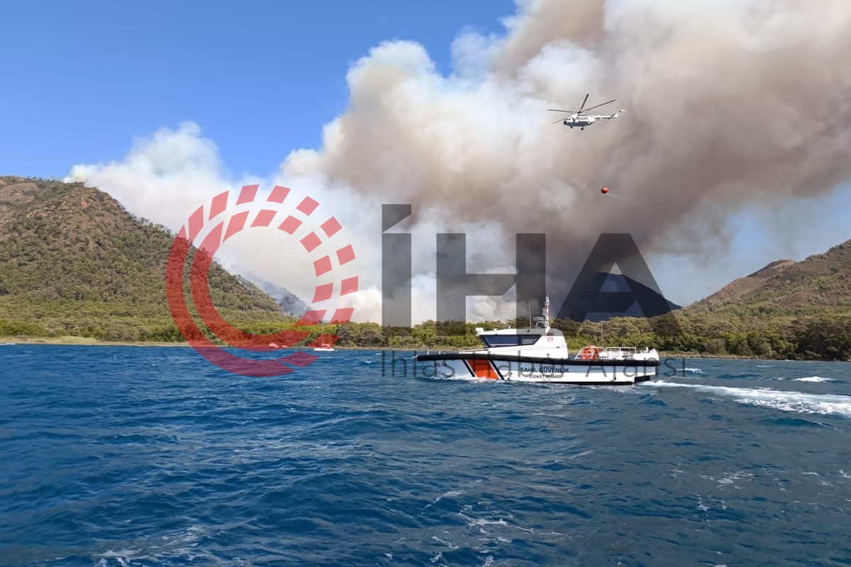 AFAD: 'Marmaris'te 14 uçak, 34 helikopter, 332 araç 1457 personel görev yapıyor'