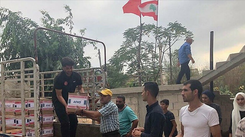 AFAD’dan Lübnan’a insani yardım