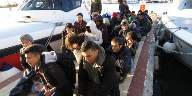 Çanakkale’de 34 mülteci yakalandı