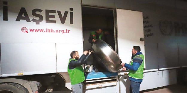 Afet acısına karşı büyük dayanışma