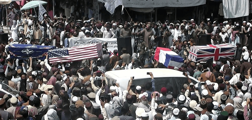 Afgan halkından NATO'ya 'cenaze töreni'