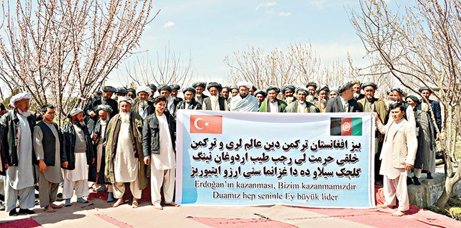 Afganistan Türkmenlerinden Erdoğan’a dualı destek
