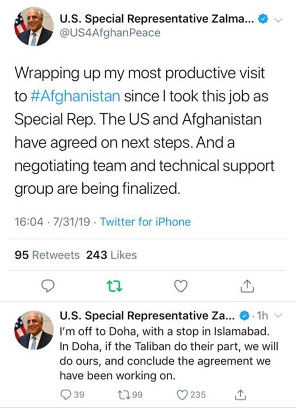 Afganistan’da barış her an sağlanabilir 