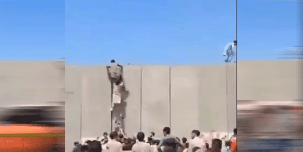 Afganistan’da kriz büyüyor! Afganlar duvarları böyle aştı