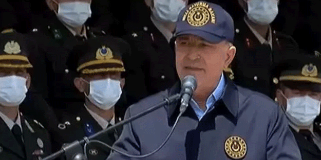 Afganistan'dan dönen Mehmetçik'e hitap etti! Hulusi Akar'dan Libya ve Katar açıklaması