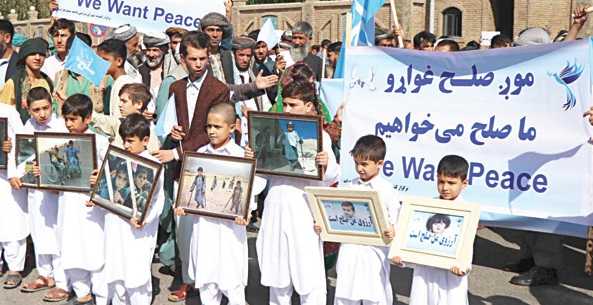 Afganlılar barış istiyor