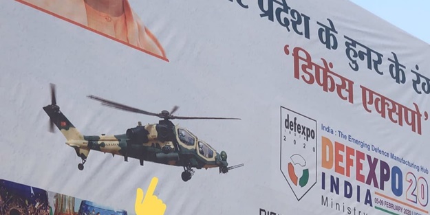 Afişleri asıldı! ATAK helikopteri Hindistan sokaklarında