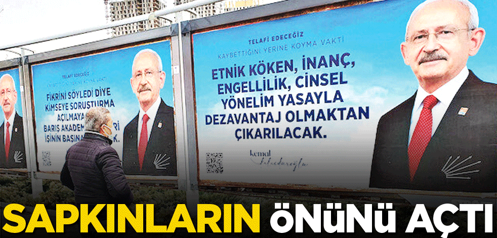 Afişli sapkınlık!