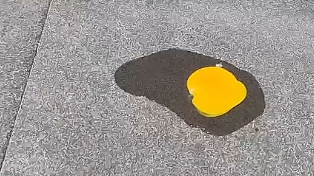 Afrika sıcakları Türkiye'yi kavuruyor! Yumurtayı beton üstünde böyle pişirdiler