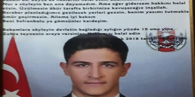 Afrin şehidinden duygulandıran hareket