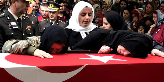 Afrin şehidine en acı veda!