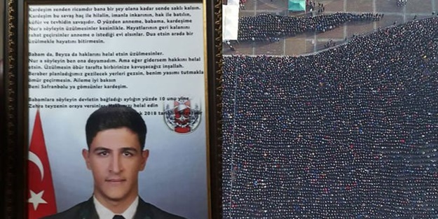 Afrin şehidinin duygulandıran vasiyeti ortaya çıktı