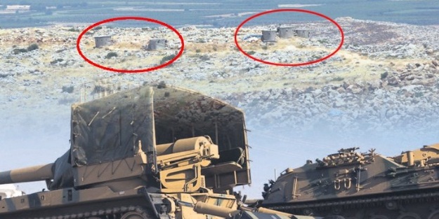 Afrin sınırında burun buruna