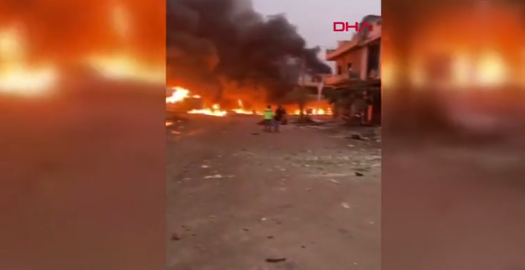 Afrin'de patlama! Ölü ve yaralılar var