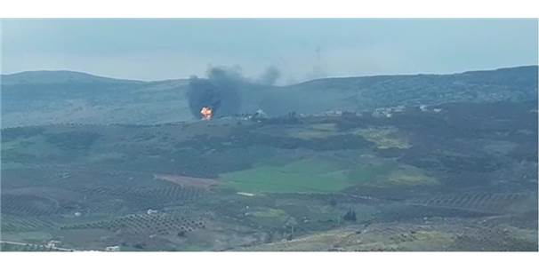 Afrin'de PYD cephaneliği havaya uçuruldu