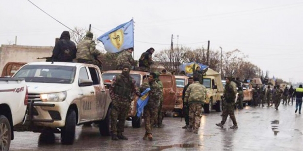 Afrin'deki teröristlere yardıma geldiler