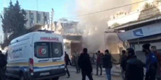 Afrin'e füzeli saldırı! Ölü ve yaralı var