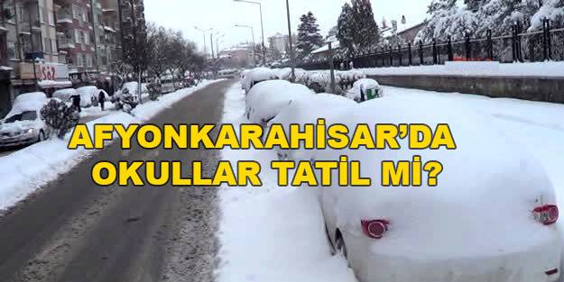 Afyon’da yarın okullar tatil edildi mi? Afyonkarahisar’da 20 Aralık Pazartesi (yarın) okul var mı?