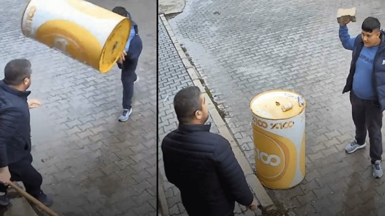 Afyonkarahisar'da pes dedirten anlar: Eline ne geçirdiyse fırlattı!