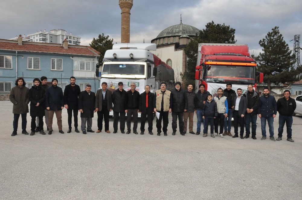Afyonkarahisar’dan İdlib’e yardım tırı 