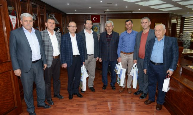 Afyonlu belediye başkanları, Başkan Çetinkaya'yı ziyaret etti