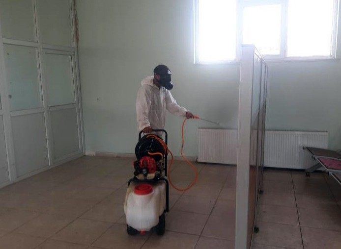 Ağrı Belediyesi’nden korona virüs önlemleri 
