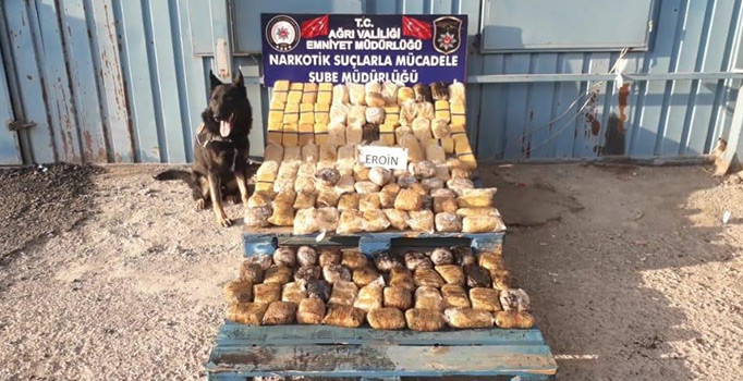 Ağrı’da 73 kilo 472 gram eroin ele geçirildi