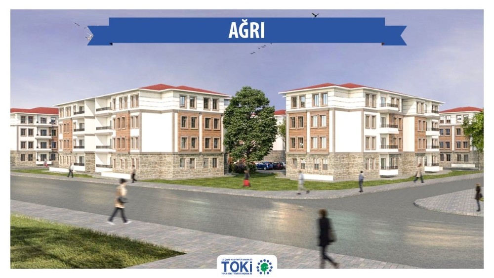 Ağrı’ya yapılacak 300 konutun ihalesi yapıldı 