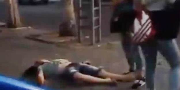 Ahlaksız adam tek yumrukta yere serildi