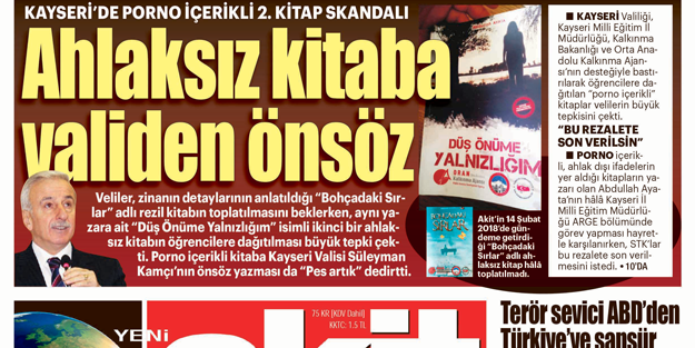 Ahlaksız kitaplara çifte soruşturma