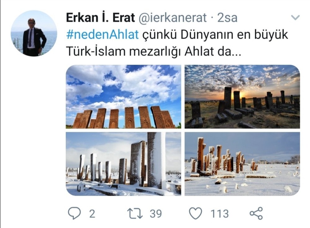 Ahlat sosyal medyayı salladı 