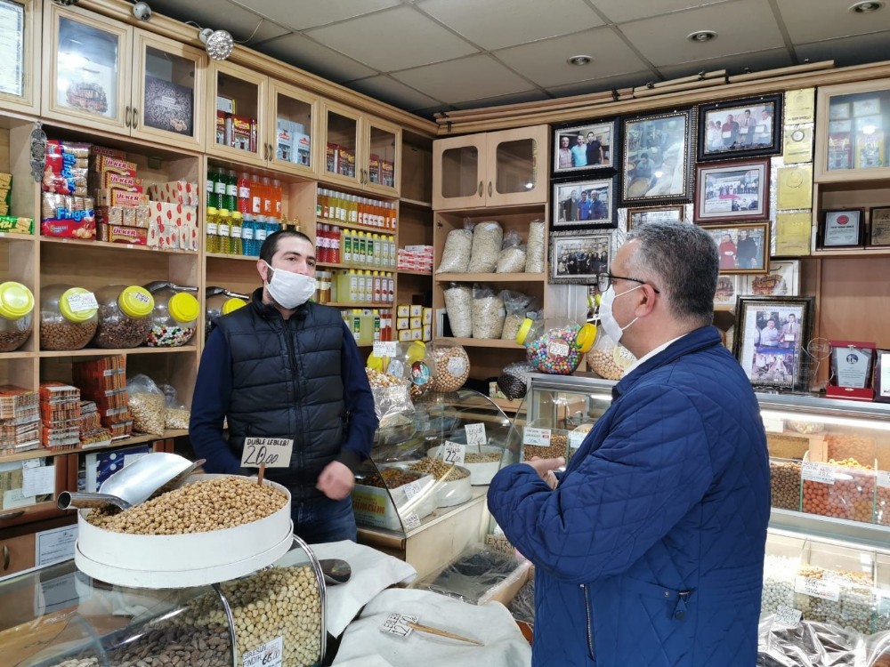 Ahlatcı’nın esnaf ziyaretleri sürüyor 