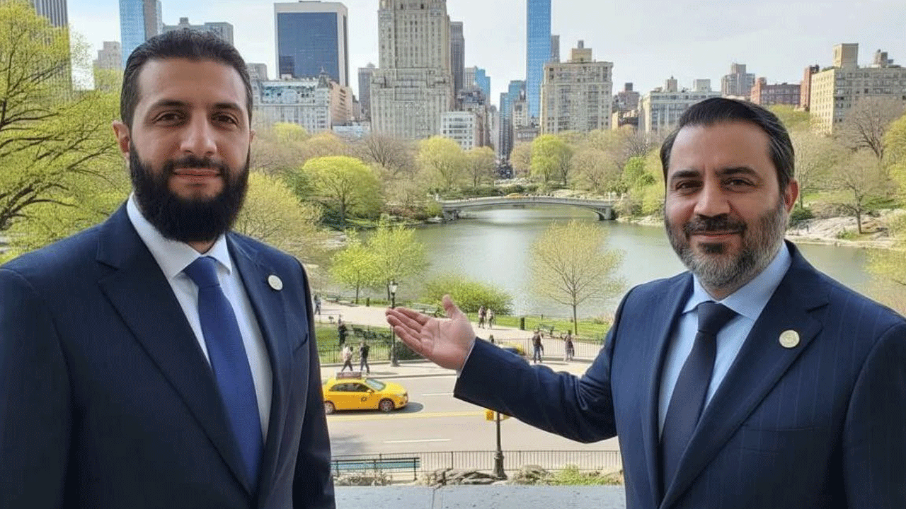 Ahmed Şara New York’tan fotoğraf paylaştı