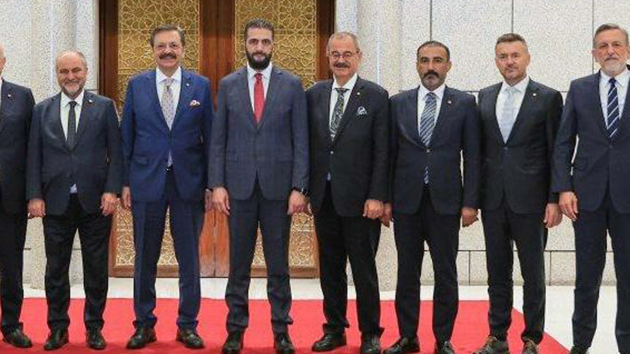 Ahmed Şara, TOBB heyeti ile birlikte: Ticari ve ekonomide yepyeni bir Suriye olacak...