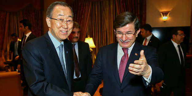 Davutoğlu Ban ile bir araya geldi