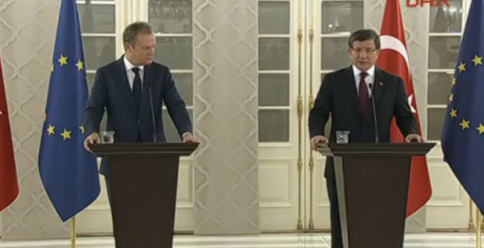 Ahmet Davutoğlu ve Tusk görüştü: Bizim teklifimiz insani boyutludur