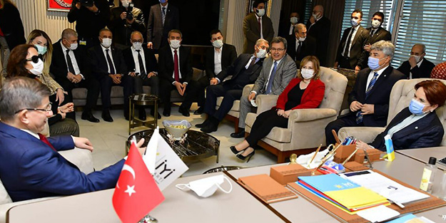 Ahmet Davutoğlu'ndan İP'e 'Fosforlu Meral' ziyareti