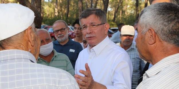 Ahmet Davutoğlu'ndan Marmaris'te 'Orman yangını' provokasyonu