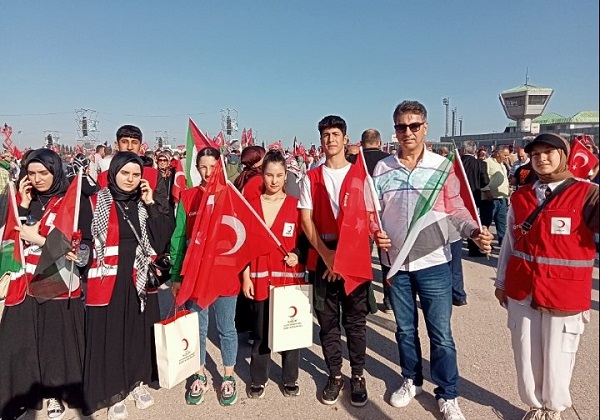 Ahmet Yüksel Karahan, Büyük Filistin Mitingi’ne katıldı