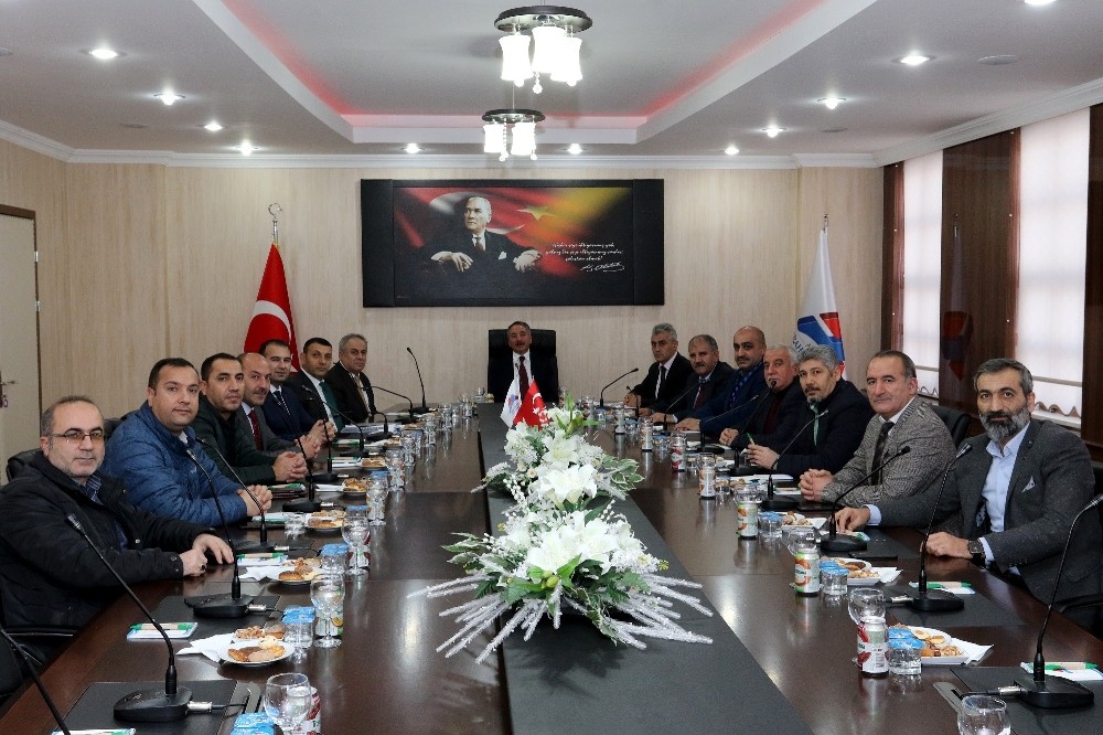 AİÇÜ Rektörü Prof. Dr. Karabulut, ASTOP üyelerini misafir etti 