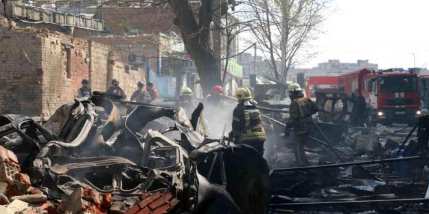 Ajanslar son dakika geçti: Rusya Harkov'u vurdu