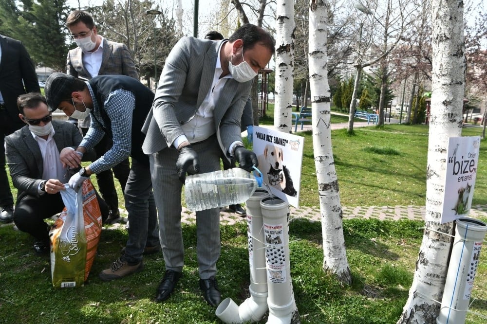AK Parti Ankara İl Gençlik Kolları hayvanlar için harekete geçti 