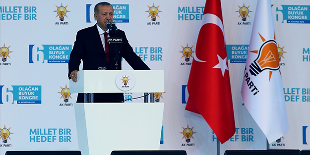 AK Parti Kongresi'nde Erdoğan aday gösterildi