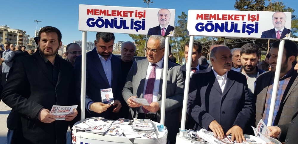 AK Parti Mardin gençliği her ilçede stand açtı