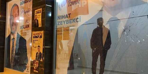 AK Parti seçim bürosuna saldırı!