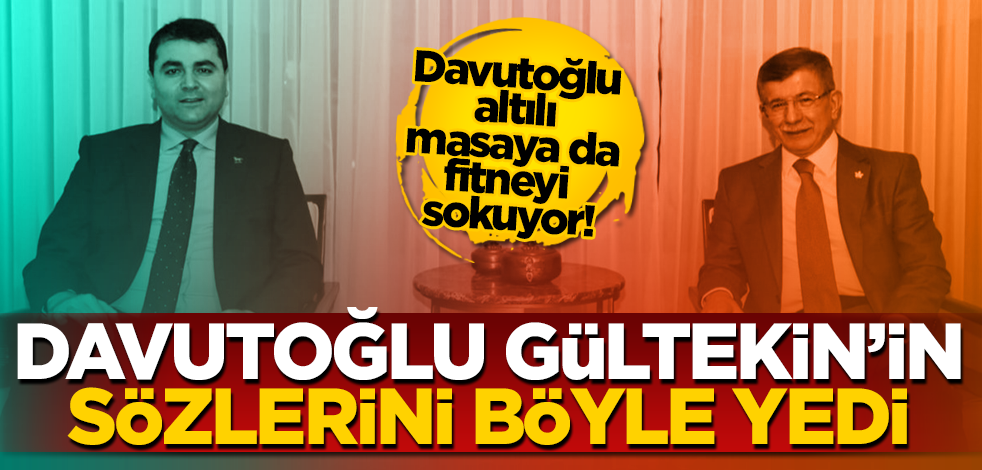 AK Parti ve Erdoğan’a ihanet eden Ahmet Davutoğlu Gültekin Uysal’ın sözlerini bakın nasıl yedi!
