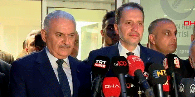 AK Parti'den Yeniden Refah Partisi'ne ziyaret! Binali Yıldırım: Arzu ediyoruz ki bu seçimde birlikte yürüyelim
